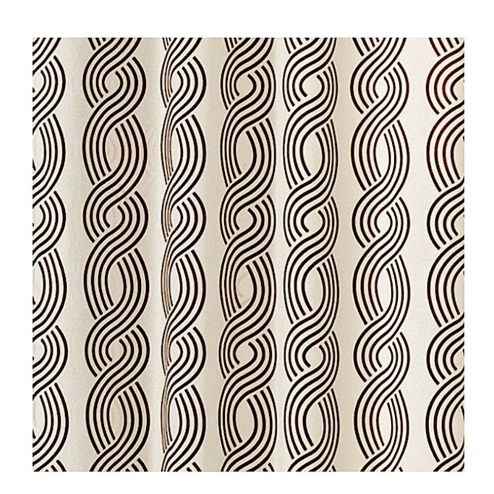 PAIRS to Go Curtain Panels Zaya Neutral Chocolate Brown 2 Panel Set 56 X 84 in